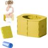 Anyingkai Vasino pieghevole per bambini,Vasino da viaggio pieghevole, Toilette per Bambini Portatile,Vasino Portatile da Viaggio,Sedile vasino portatile (giallo)