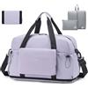 SPAHER Estensibile Borsone da Viaggio 55x40x23 Lufthansa Wizzair Bagaglio a Mano Pieghevole Borsa da Palestra Sportiva Weekend Grande Impermeabile per Aereo Piscina Travel Bag con Borsa da Toilette
