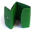 BEDETTI Elegante e Pratico Portafoglio Unisex in Pelle con Portamonete (Verde)