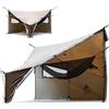 OneTigris COZSHACK - Tenda da campeggio per 2 - 4 persone, impermeabile, 2000 mm, antivento, grande con bastone da neve, per l'inverno, per l'amaca, per esterni, per l'auto, dimensioni ridotte