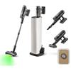 roborock H60 Hub Ultra Aspirapolvere Senza Fili con Base Auto-Svuotante, 210 AW Aspirazione Potente, 90 min, Luci LED 140°, Spazzola Anti-Groviglio Multisuperficie, per Peli di Animali, Tappeti