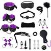 JSMTKJ Fitness Capi Abbigliamento di 17Pices/Set Shop Hot Oggetti Kit Sexy Coppia Accessori Bondage Fitness Šêx Toys Letto Giochi Šêx per Coppia Donna Kit Sexy Coppia Accessori Viola