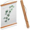 ZOLGINAH Confezione da 1 Supporti per Poster A2 41cm,Supporto Magnetico per Poster,Supporto per Foto,Cornice in Legno di Teak per Appendere Poster (1 pezzi 41 cm)