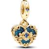 Feitery Cricetina Charm Giorno di Natale Bead Bracciale Regalo di Natale Ciondolo da Donna Argento