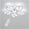 Comely Plafoniera LED Soffitto Dimmerabile, 45W 5200LM Lampada da Soffitto Moderna con Telecomando/APP, Lampadario LED Design a Petalo Creativo per Camera da Letto, Soggiorno, Cucina, Dia 60cm