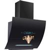 KB ELEMENTS Cappa aspirante 60 cm, cappa aspirante con 650 m³/h di potenza di aspirazione, controllo touch, funzione autopulente, display touch multifunzione, funzione di scarico, aria di ricircolo