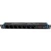 Infitronic - INSV1014-19 1U 7 prese multiple con volt e amperometro digitale