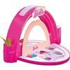 Mondo Barbie Gelateria - 40005, Make Up / Gelateria, Include 8 Lucida Labbra, 4 Ombretti Compatti Viso, 12 Ombretti Compatti Occhi, Applicatori, 5 Lime per Unghie, Specchio e Luci Led