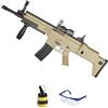 ECOMMUR Fucile 8902A Tipo Scar-L Tan Molla (6mm) | Arma Airsoft ad aria compressa. Pistola di avviamento. Potenza: 0,8 Luglio