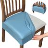 AQIGR Coprisedie 1/2/4/6 Pezzi Impermeabile, Fodera per Cuscino Quadrata in Pelle Impermeabile PU, Coprisedili per Sedie da Pranzo Elasticizzato,Coprisedie Senza Schienale (Color : #7, Size : 6pcs)