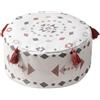 MOCOFO Pouf 45 x 20 cm profondità 45 x altezza 20 cm stampa geometrica stile scandinavo cuscino da pavimento - ottomano lavabile per soggiorno