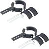 Wenyue 2 pezzi Supporto Faro Moto Staffa di Fissaggio Fendinebbia, 38 mm a 60 mm Staffa Faretti Moto, Supporto Faretti Moto, Attacco Faretti Moto, Staffe di Fissaggio per Lampada Forcella Anteriore