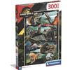 Clementoni - Puzzle per Bambini 300 Pezzi Supercolor, per Bambini 9+ Anni, Illustrazione con Personaggi dal Film Jurassic World: Rebirth, Idea Regalo, Made in Italy, 33,5x48,5 cm, 21749