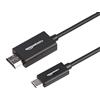 Amazon Basics - Adattatore Unidirezionale di Alta Qualità in Allumino Cavo da USB-C (Sorgente) a HDMI (Display) (Compatibile con Thunderbolt 3), 4K a 60Hz, 0,9m, Nero