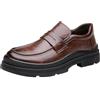 TDEOK Mocassini Uomo Leggeri Morbidi Loafers Scarpe da Business Slipper In Pelle Slip On Scarpe Da Guida Senza Lacci Scarpe Casual Classiche Scarpe Da Business Comode Scarpe Da Camminare, marrone, 38