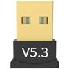 mua&mua Adattatore Bluetooth USB 5.3, Chiavetta per PC Laptop EDR Dongle USB Bluetooth Compatibile con Windows 11/10/8.1/ (5.3) (BT5.3)