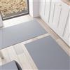 PETTI Artigiani Italiani - Tappeto Cucina, Passatoia Cucina, Tappeto Cucina Lavabile Antiscivolo, Tappeto Runner Cucina, Tappeto Tinta Unita 52x80 cm Grigio, 100% Made in Italy