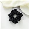 AMateschitz Fascia elastica per capelli da donna, tinta unita, in seta, 100% pura seta di gelso, per donna, ragazza, donna, donna, donna, donna, blu marino, larghezza 1 5 cm