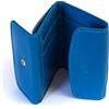 BEDETTI Elegante e Pratico Portafoglio Unisex in Pelle con Portamonete (Bluette)