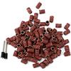 MJIKOO Carta vetrata abrasiva Kit per levigatura a tamburo 100 pezzi 80# Punte per trapano a grana Carta vetrata con mandrini per levigatura 3.17 Accessori per utensili rotanti, grana 240