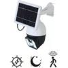 DISCORAMA TELECAMERA FINTA DA ESTERNO CON PANNELLO RICARICA SOLARE, LAMPADA DA STRADA TELECAMERA CON SENSORE DI MOVIMENTO, TELECAMERA FINTA PER SICUREZZA LED 60W
