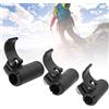 Topyond Set di Blocchi per Bastoncini Trekking da Arrampicata per Alpinismo Design di Blocco Esterno Sicuro E Conveniente, Opzioni di Diametro 18 Mm, 16 Mm E 14 Mm Materiale in Gomma Nero