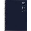 Miquelrius - Agenda 2026 settimana vista, Similar A5+ (155 x 213 mm), copertina flessibile polipropilene, spirale, carta 80 g/m², agenda settimanale, catalano-EN-PT, colore blu navy