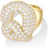 KissYan Anelli Donna con Iniziale A-Z, Oro Bolla Lettera Anello con Cubica Zirconia, Regolabili Personalizzato Anello Gioielli Regalo per Donne (Oro Q)