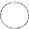 GAVU Collana da Donna di Perline Nere, Collana Minimalista da Donna Onice Nero Pietra Naturale