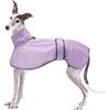 Geyecete Impermeabile Giacca per cane regolabile e leggera,con cinghie riflettenti e foro pettorina,ottimo regalo per levrieri, lurcher e frustini per cani-viola-M