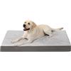 KSIIA Cuccia Cane Interno Taglia Grande XL-Plus, Utilizzabile su Entrambi i Lati, Ortopedico Cuscino per Cani Sfoderabile e Lavabile, Letto per Cani Impermeabile, Materassino Cane Grigio, 111x81x9cm