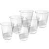 Provance Set di 6 bicchierini da liquore in vetro trasparente, 20 ml e 40 ml, base rinforzata, lavabili in lavastoviglie, bicchieri per bevande per feste
