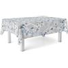 Martina Home Tovaglia rotonda in tela cerata Reef blu