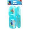 Disney Pixar - Trio de Voyage Nemo - Bicchiere portasapone - Custodia per spazzolino da denti, in plastica resistente, igiene per bambini, prodotto ufficiale