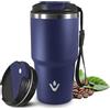 Grsta 20oz Tazza Termica, A Prova di Perdite Termos Caffè, Isolata Sottovuoto In Acciaio Inox, Bicchiere Termico Ermetica Portatile, Tumbler Termico per Bevande Calde e Fredde