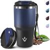 Grsta 20oz Tazza Termica, A Prova di Perdite Tumbler Termico, Termos Caffè Ermetica Portatile, Bicchiere Termico per Bevande Calde e Fredde, Isolata Sottovuoto In Acciaio Inox