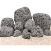 AquaOne Pietre per acquario Zen Pebbles grigio I pietre naturali misura M 1 pezzo 7-9 cm per pietra I Aquascaping roccia decorazione terrario nano bacino paesaggio