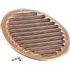 Steinberg14 Griglia di Ventilazione Rotonda 160mm - Rame con Zanzariera - Copertura di Ventilazione - Registro di Scarico Aria