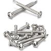 ANSIEDIO Viti Autoperforanti per Metallo, Viti per Lamiera, Viti a Testa Tonda a Phillips in Acciaio Inossidabile, M4.2×16mm,20 pcs