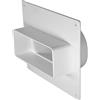 Steinberg14 110x55 mm - Ø 100 mm Adattatore per Condotti da Rettangolari a Rotondi - Riduttore, Connettore in Plastica con Flangia