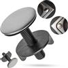 Your Day Mate Copriforo per rubinetto, 2 set, coperchio Ø 44 mm, filettatura Ø 55 x 11,5 mm, rosetta di copertura in acciaio inox con guarnizione e dado, tappo per rubinetto, copriforo per dispenser di sapone