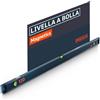 Presch Livella a bolla magnetica 120cm - Fiala infrangibile con pendenza 2% - Finestra di lettura verticale - Tappi antiscivolo innovativi - Superficie di misura precisa - Livella magnetica