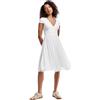 Dress The Population - Vestito da Donna con Maniche a Maniche Lunghe - Rosso - S