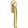 MARCHESI 1231-2512 (65X28) VK 7X35 MSP Maniglia per Finestra Alt-Wien Quadrata, 7 x 35, Lunghezza 105 mm, Ottone Lucido, Argento