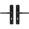 Bricard 879080 Coppia di maniglie in zamack nero opaco su piastra eVidence, porta interna