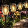 Yorezcop Luci Solari da Giardino, 1000mAh, IP65 Impermeabile, Luci Solari all'aperto, Decorazione del Giardino del Patio a Energia Solare (set di 4)
