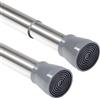 Venwemong 1 asta doccia senza foratura, asta per tenda da doccia regolabile, asta per tenda da doccia, asta telescopica per armadio, bagno, balcone, tenda da doccia, 48-70 cm, φ25 mm, acciaio inox