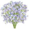 MEIVINES Fiori Finti da Esterno Fiori Artificiali a Gambo Lungo, 8PCS Piante Finte da Interno, Fiori di Seta per Casa Giardino Finestra Portico Agriturismo Matrimonio Festa Cimitero (Viola, 8PCS)