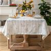 Pahajim Tovaglia Rettangolare Antimacchia Cotone lino Tovaglia Bianca Elegante Copritavolo Moderno Impermeabile Tovaglia da Tavola per Esterno, Soggiorno,Cucina Decorazioni(Bianca,135x180cm)