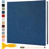 Semfalbuums Album Fotografico Autoadesivo 33x32 CM in Lino Album Portafoto Personalizzabile Scrapbook Photo Album Fotolibro Ricordi Nascita Matrimonio Journal Travel Guest Book, 40 Pagine Blu